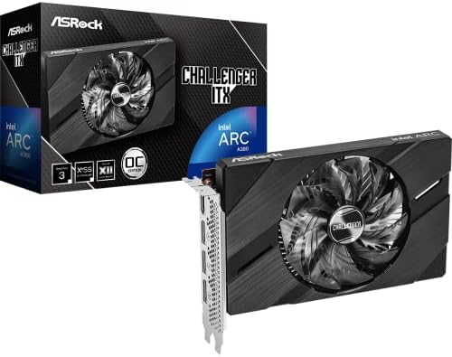 ASRock Intel Arc A580 Challenger 8GB OC Graphics Card  Intel Xe HPG Architecture  8GB GDDR6  PCIe 4 0  Dual Fans  0dB Silent Cooling  DisplayPort 2 0