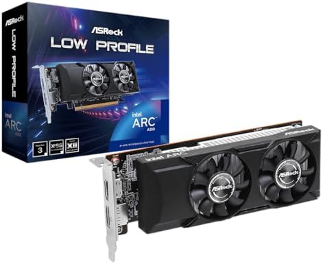 ASRock Intel Arc A770 Graphics Phantom Gaming 16G OC 2200 MHz 17 5 Gbps 256 bit GDDR6 7680x4320 DisplayPort HDMI 0dB Silent Cooling Video Card