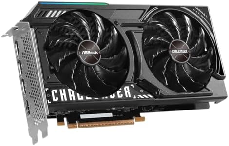 ASRock Intel Arc B570 Challenger - Tarjeta gráfica OC GDDR6 de 10 GB, GPU de 2600 MHz, memoria de 19 Gbps, ventilador doble, placa trasera de metal, HDMI 2.1a, DisplayPort 2.1, refrigeración de 0dB