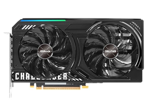 ASRock Intel Arc B580 Challenger 12GB OC Graphics Card  2740 MHz GPU Clock  12GB GDDR6  DisplayPort 2 1  HDMI 2 1a  Dual Fan Cooling  0dB Silent Operation