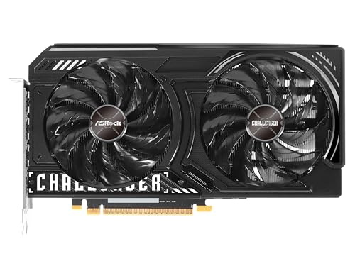 ASRock Intel Arc B580 Challenger 12GB OC Graphics Card  2740 MHz GPU Clock  12GB GDDR6  DisplayPort 2 1  HDMI 2 1a  Dual Fan Cooling  0dB Silent Operation