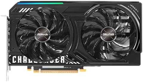 ASRock Intel Arc B580 Challenger - Tarjeta gráfica OC de 12 GB, reloj GPU de 2740 MHz, GDDR6 de 12 GB, DisplayPort 2.1, HDMI 2.1a, refrigeración de doble ventilador, funcionamiento silencioso de 0 dB