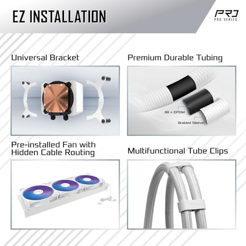 ASRock Intel Arc B580 Steel Legend 12GB OC & Pro White 360 ARGB AIO Cooler Bundle   Premium Performance with White Aesthetic