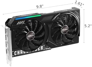 ASRock Intel Arc B580 Challenger 12GB OC Graphics Card  Xe2 HPG  2740MHz GPU  12GB GDDR6 192 Bits  PCIe 4 0  Dual Fans  0dB Silent  DP 2 1  HDMI 2 1a