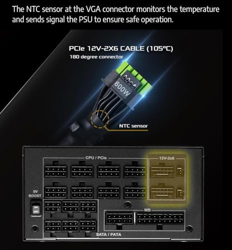 ASRock PG 1600G ATX 3 1 1600W Power Supply PCle5 1 10 Years Warranty Fully Modular Japanese Capacitor Phantom Gaming PG 1600G 80 Plus Gold Cybenetics Platinum 12V 2x6 Cables