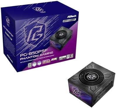 ASRock PG 1600G ATX 3 1 1600W Power Supply PCle5 1 10 Years Warranty Fully Modular Japanese Capacitor Phantom Gaming PG 1600G 80 Plus Gold Cybenetics Platinum 12V 2x6 Cables