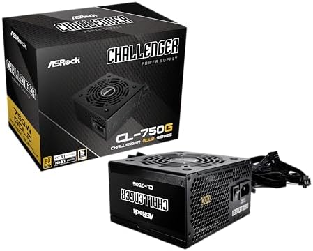 ASRock PRO 650G Power Supply   650W 80 Plus Gold Certified  ATX 3 1 Ready  120mm Fan  Full Protection Circuit  3 Year Warranty