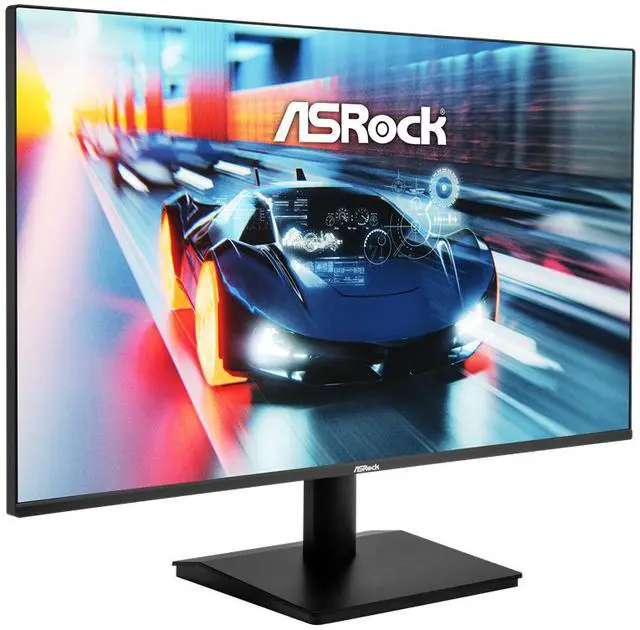 ASRock Phantom Gaming Computer Monitor 27" Full HD 120Hz IPS 1ms low blue light for both work and gaming compatible with VESA Mount 100 x 100 mm with both HDMI and VGA input port CL27FFA