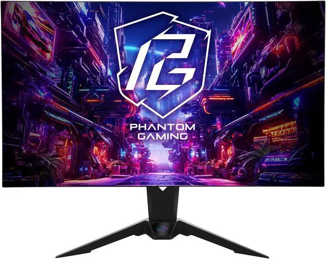 ASRock Phantom Gaming 32 inch DUAL MODE UHD 4K 240Hz FHD 480Hz FreeSync Premium Pro 0 03ms HDR400 USB C Built in Speakers OLED Gaming Computer Monitor with Height Adjustable  Swivel & Tilt Stand PGO32UFS