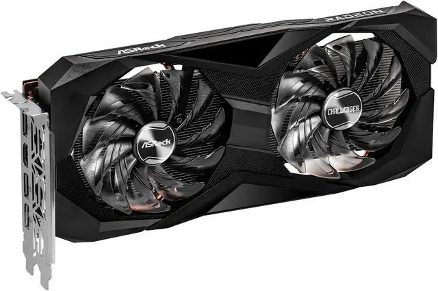 ASRock Radeon RX 6600 Challenger D 8GB GDDR6 PCI Express 4 0 Graphics Card RX6600 CLD 8G