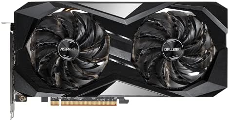 ASRock Radeon RX 6700 XT Challenger D 12GB OC Graphics Card  2615 MHz Boost Clock  12GB GDDR6  AMD RDNA 2  DisplayPort 1 4  HDMI 2 1 VRR  PCIe 4 0  Dual Fan Cooling