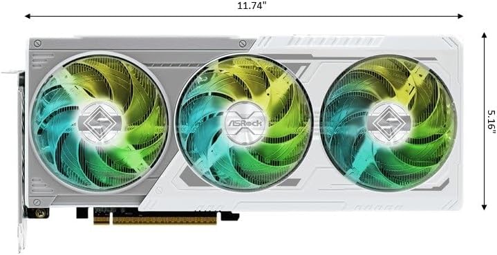 ASRock Radeon RX 9060 XT Steel Legend 16GB GDDR6 OC Graphics Card   3275 MHz Boost   Triple Fan   0dB Cooling   Metal Backplate   PCIe 5 0   DisplayPort 2 1a  HDMI 2 1b