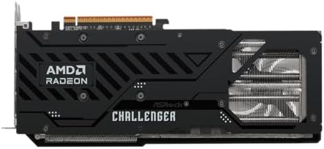 ASRock Radeon RX 9060 XT Challenger 16GB GDDR6 OC Graphics Card   3300 MHz Boost   Dual Fan   0dB Cooling   Metal Backplate   PCIe 5 0   DisplayPort 2 1a  HDMI 2 1b