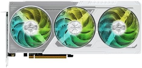 ASRock Radeon RX 9060 XT Steel Legend 8GB GDDR6 OC Graphics Card   3320 MHz Boost   Triple Fan   0dB Cooling   Metal Backplate   PCIe 5 0   DisplayPort 2 1a  HDMI 2 1b