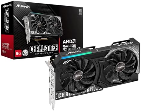 ASRock Radeon RX 9060 XT Challenger 16GB OC   CL 750G 750W Gold PSU Ultimate Gaming Bundle