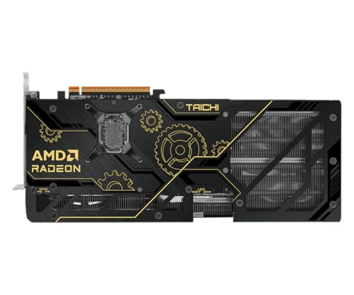 ASRock Radeon RX 9070 XT Taichi 16GB OC Graphics Card  AMD RDNA Architecture  3100 MHz Boost Clock  16GB GDDR6  DisplayPort 2 1a  HDMI 2 1b  Triple Fan Cooling  16 Power Phase Design