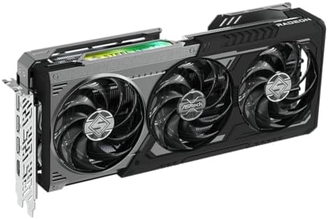 ASRock Radeon RX 9070 GRE Steel Legend Dark 12GB OC, AMD RDNA 4, 12GB GDDR6, PCIe 5.0, 3X Fans, 0dB Silent, Polychrome SYNC, 2920MHz Boost