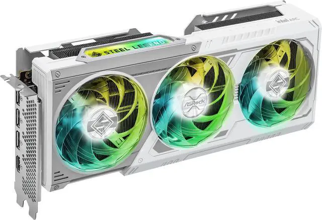 ASRock STEEL LEGEND Arc B580 12GB GDDR6 PCI Express 4 0 x8 ATX Graphics Card B580 SL 12GO