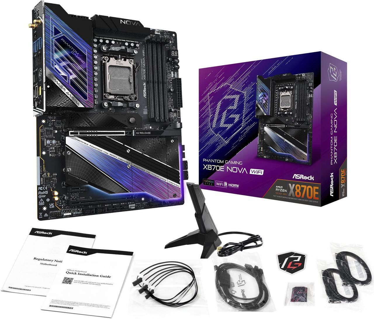 ASRock X870E NOVA WIFI AM5 AMD X870E ATX Motherboard
