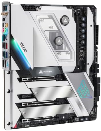 ASRock Z690 Aqua OC Motherboard DDR5 7000 Dual Channel 6 SATA3 LGA1700 96GB 2oz Copper PCB 12 Layer PCB EATX SATA3 6 0 Gb/s