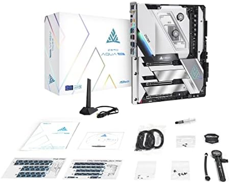 ASRock Z690 Aqua OC Motherboard DDR5 7000 Dual Channel 6 SATA3 LGA1700 96GB 2oz Copper PCB 12 Layer PCB EATX SATA3 6 0 Gb/s