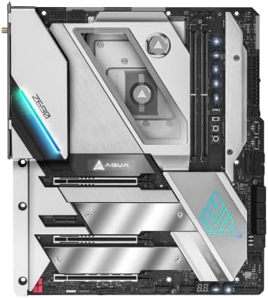 ASRock Z690 Aqua OC Motherboard DDR5 7000 Dual Channel 6 SATA3 LGA1700 96GB 2oz Copper PCB 12 Layer PCB EATX SATA3 6 0 Gb/s
