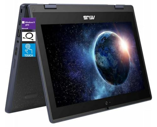 ASUS 11 6 HD Touchscreen 2 in 1 Educational Laptop  Intel Celeron N100 Processor  4GB RAM 128GB SSD  Wi Fi 6  Bluetooth 5 1  Spill Resistant  Anti Glare Coating  Windows 11 Pro  Mineral Gray