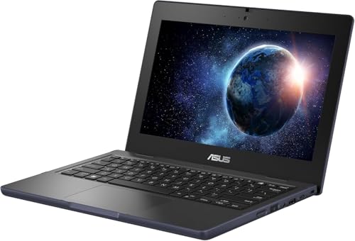 ASUS 11 6 HD Touchscreen 2 in 1 Educational Laptop  Intel Celeron N100 Processor  4GB RAM 128GB SSD  Wi Fi 6  Bluetooth 5 1  Spill Resistant  Anti Glare Coating  Windows 11 Pro  Mineral Gray