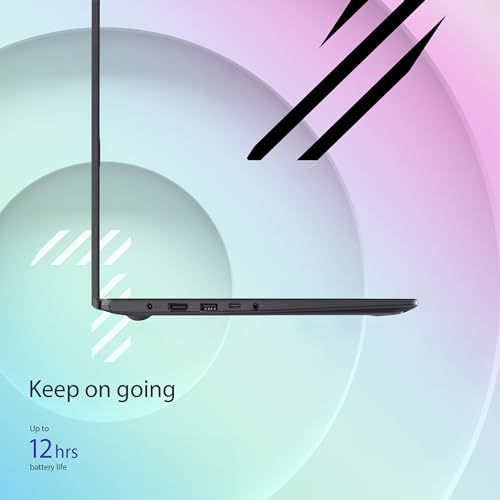 ASUS Portátil Vivobook Go Slim de 15,6", Intel Dual Core N4500, 4 GB de RAM, SSD de 128 GB, Windows 11, Star Black, L510KA-ES04