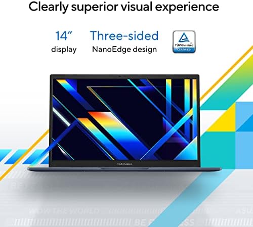ASUS 2023 Vivobook 14 Laptop  14  FHD  1920 x 1080  Display  Intel Core i5 1235U CPU  Intel Iris X  Graphics  8GB RAM  256GB SSD  Windows 11 Home  Quiet Blue  F1404ZA AS51