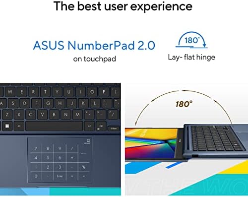 ASUS 2023 Vivobook 14 Laptop  14  FHD  1920 x 1080  Display  Intel Core i5 1235U CPU  Intel Iris X  Graphics  8GB RAM  256GB SSD  Windows 11 Home  Quiet Blue  F1404ZA AS51