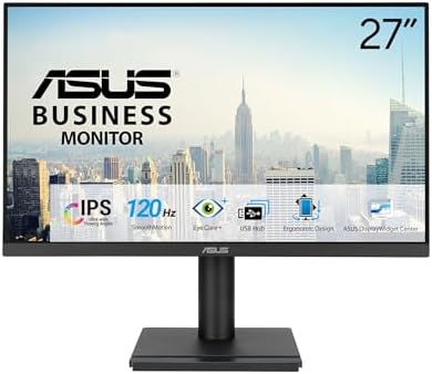 ASUS 27  4K Eye Care Monitor  VY27UQ    UHD  3840 x 2160   IPS  HDR10  Adaptive Sync  Eye Care Plus  Display Port  HDMI  Speaker  DisplayWidget  Blue Light Filter  Flicker Free  3yr Warranty