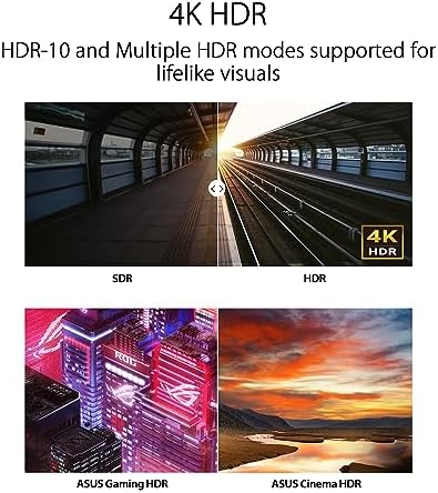 ASUS 31 5  4K HDR Eye Care Monitor  VP327Q    UHD  3840 x 2160   99  sRGB  HDR 10  Adaptive Sync  Speakers  DisplayPort  HDMI  Flicker Free  Blue Light Filter  VESA Mountable Black