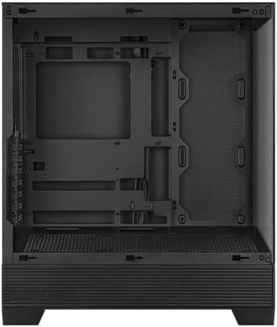 ASUS A31 Black ATX Mid Tower Gaming Case  Dual Tempered Glass  Frameless  BTF Hidden Connectors  360 AIO Support  Angled Base  ARGB  Optimized Airflow  Seamless Cable Management  2 Year Warranty
