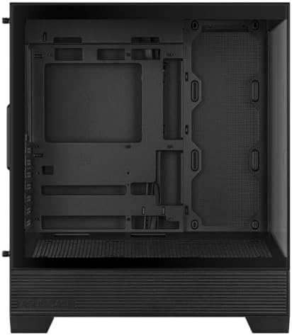 ASUS A31 Black ATX Mid Tower Gaming Case  Dual Tempered Glass  Frameless  BTF Hidden Connectors  360 AIO Support  Angled Base  ARGB  Optimized Airflow  Seamless Cable Management  2 Year Warranty