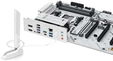 ASUS B650E MAX Gaming WiFi W   AMD B650 AM5 ATX Motherboard  White PCB  DDR5  PCIe 5 0  3X M 2  Wi Fi 6E  2 5Gb LAN  USB 10Gbps Type C  DisplayPort  HDMI   BIOS Flashback   Aura Sync  Advanced AI PC