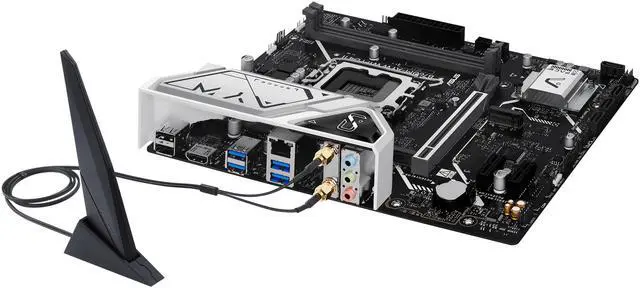 ASUS B760M AYW WIFI D4 II Intel B760  LGA 1700  microATX mATX motherboard  PCIe 5 0 x16 Support  two M 2 slots  DDR4  Realtek 2 5Gb Ethernet  Wi Fi 6  HDMI  SATA 6 Gbps  front USB 5Gbps  Aura Sync