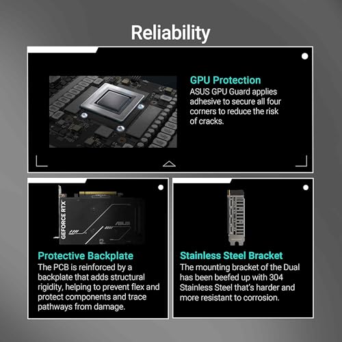 ASUS Dual GeForce RTX  5050 8GB GDDR6 OC Edition  PCIe 5 0  8GB GDDR6  DLSS 4  HDMI 2 1b  DisplayPort 2 1b  2 Slot  Axial tech Fan Design  0dB Technology  Dual BIOS and More 