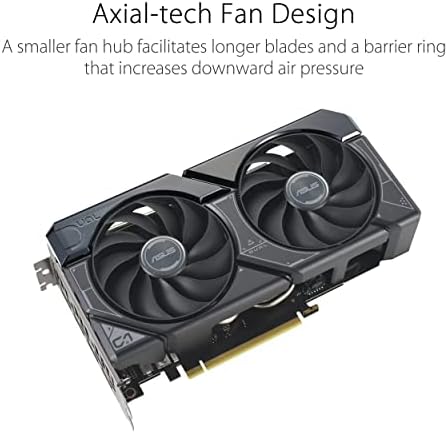 ASUS Dual GeForce RTX™ 5060 Ti 8GB GDDR7 OC Edition (PCIe 5.0, 8GB GDDR7, DLSS 4, HDMI 2.1b, DisplayPort 2.1b, diseño de 2.5 ranuras, diseño de ventilador de tecnología axial, tecnología 0dB y más)