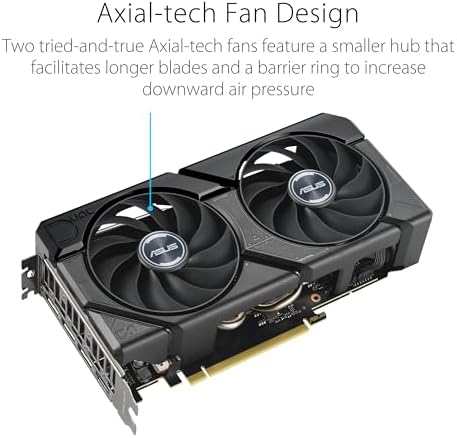 ASUS Dual GeForce RTX  5060 8GB GDDR7 OC Edition  PCIe 5 0  8GB GDDR7  DLSS 4  HDMI 2 1b  DisplayPort 2 1b  2 5 Slot Design  Axial tech Fan Design  0dB Technology  and More 