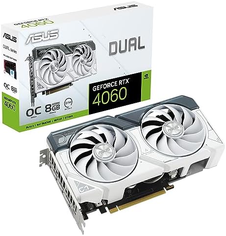 ASUS Dual GeForce RTX  4060 V2 OC Edition  PCIe 4 0  8GB GDDR6  DLSS 3  HDMI 2 1a  DisplayPort 1 4a  2 Slot Design  Axial tech Fan Design  0dB Technology  and More 