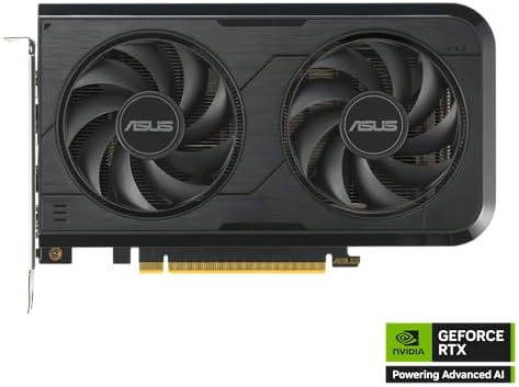 ASUS Dual NVIDIA GeForce RTX  5050 8GB GDDR6  PCIe 5 0  8GB GDDR6  DLSS 4  HDMI 2 1b  DisplayPort 2 1b  2 Slot  Axial tech Fan Design  0dB Technology  Dual BIOS   3 Year Warranty
