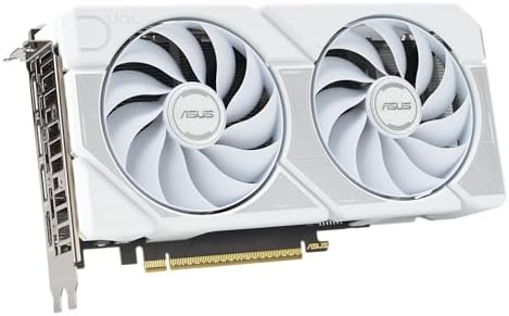 ASUS Dual NVIDIA GeForce RTX  5060 Ti 16GB GDDR7 White OC Edition  PCIe 5 0  16GB GDDR7  DLSS 4  HDMI 2 1b  DisplayPort 2 1b  2 5 Slot Design  Axial tech Fan Design  0dB Technology   3 Year Warranty