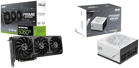 ASUS Dual NVIDIA GeForce RTX 5060 Ti 16GB GDDR7 OC Edition Graphics Card   PCIe 5 0  DLSS 4  HDMI 2 1b  DisplayPort 2 1b  2 5 Slot  Axial tech Fan  0dB Technology   3 Year Warranty