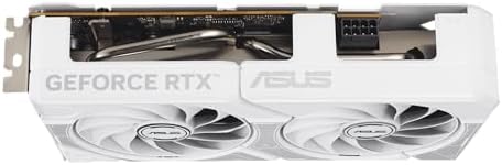 ASUS Dual NVIDIA GeForce RTX  5060 8GB GDDR7 White OC Edition Graphics Card  Desktop  PCIe 5 0  DLSS 4  HDMI 2 1b  DisplayPort 2 1b  2 5 Slot  Axial tech Fan  Dual BIOS   3 Year Warranty