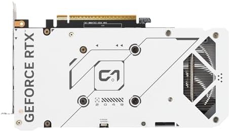ASUS Dual NVIDIA GeForce RTX  5060 8GB GDDR7 White OC Edition Graphics Card  Desktop  PCIe 5 0  DLSS 4  HDMI 2 1b  DisplayPort 2 1b  2 5 Slot  Axial tech Fan  Dual BIOS   3 Year Warranty