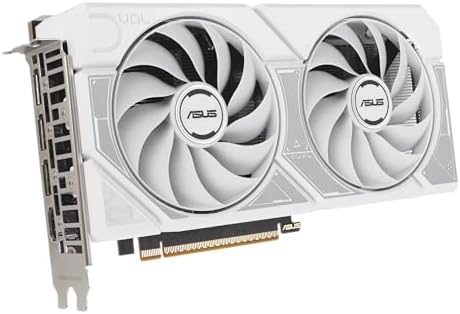ASUS Dual NVIDIA GeForce RTX  5060 8GB GDDR7 White OC Edition Graphics Card  Desktop  PCIe 5 0  DLSS 4  HDMI 2 1b  DisplayPort 2 1b  2 5 Slot  Axial tech Fan  Dual BIOS   3 Year Warranty