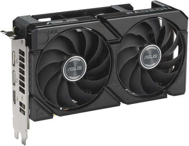 ASUS Dual Radeon RX 9060 XT 16GB GDDR6 PCI Express 5 0 x16 ATX Graphics Card DUAL RX9060XT 16G