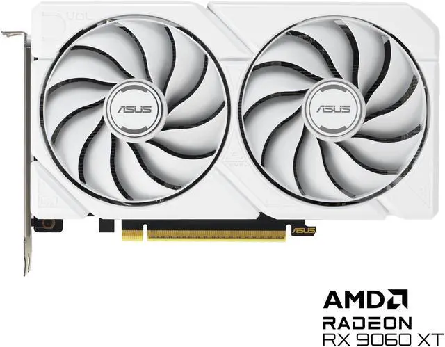 Tarjeta gráfica ASUS Dual Radeon RX 9060 XT 16 GB GDDR6 PCI Express 5.0 x16 ATX DUAL-RX9060XT-16G-WHITE