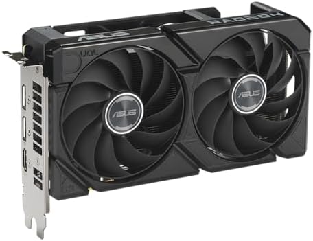 ASUS Dual Radeon RX 9060 XT 16GB GDDR6 Graphics Card  AMD  for Desktop  PCIe 5 0  HDMI 2 1b  DisplayPort 2 1a  2 5 Slot  Axial tech Fan  0dB Technology  and More 
